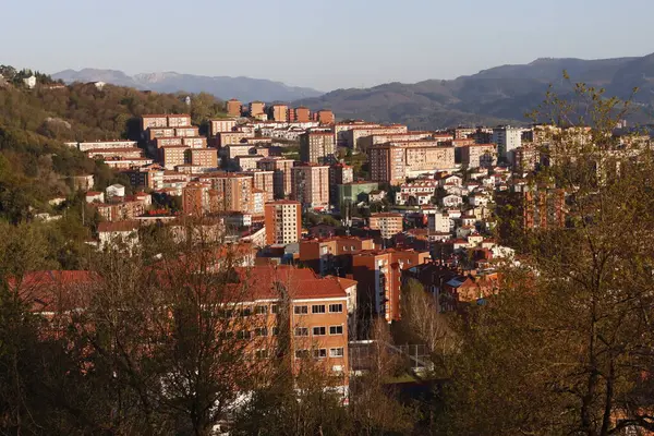 İspanya Bilbao nehrinin manzarası