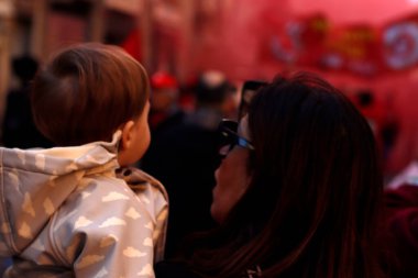 İtalya 'nın Floransa şehrinde gösteri