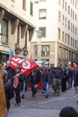 İtalya 'nın Floransa kentinde gösteri