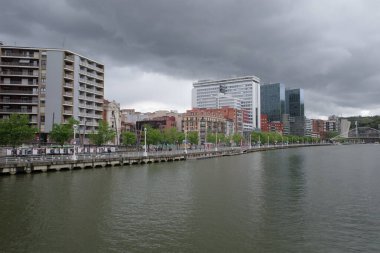 İspanya 'nın Bilbao şehrinde mimarlık