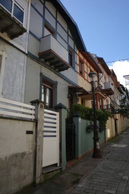 İspanya 'nın Sestao şehrinde bir blok.