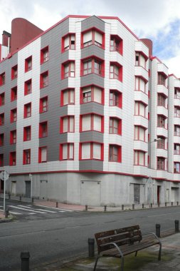 İspanya 'nın Sestao şehrinde bir blok.