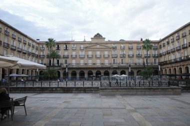 İspanya 'nın Bilbao kentindeki meydanda.