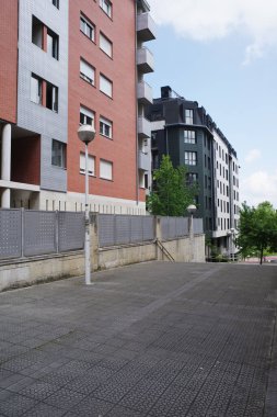 İspanya 'nın Bilbao şehrinde şehir manzarası