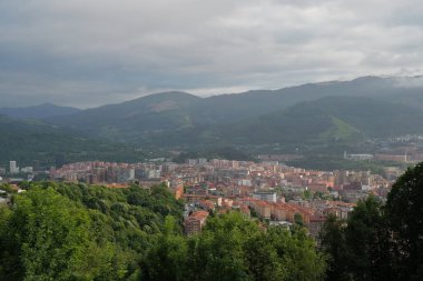 İspanya 'nın Bilbao şehrinde şehir manzarası