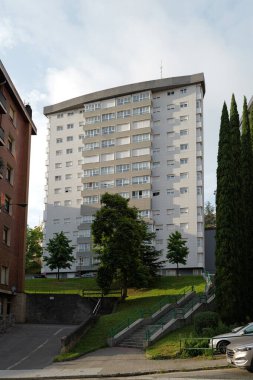 İspanya 'nın Bilbao şehrinde şehir manzarası