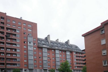 İspanya 'nın Bilbao şehrinde şehir manzarası