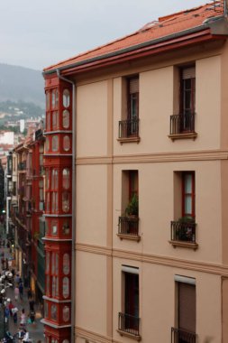 İspanya 'nın Bilbao şehrinde şehir manzarası