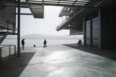 Modern architecture in the shore of Santander, Spain