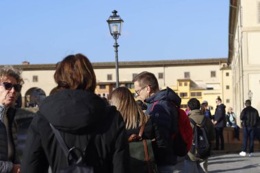 İtalya 'nın Floransa kentindeki insanlar