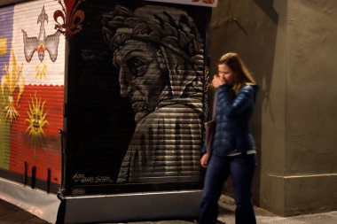 İtalya 'nın Floransa kentindeki insanlar