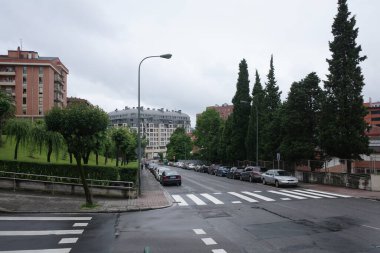 İspanya 'nın Bilbao şehrinde şehir manzarası