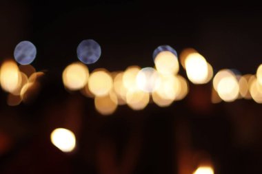 Bokeh efektli şehir ışıkları