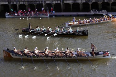 Bilbao nehrinde kürek yarışı