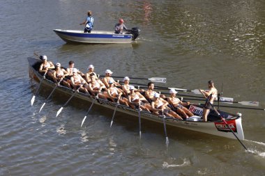 Bilbao nehrinde kürek yarışı