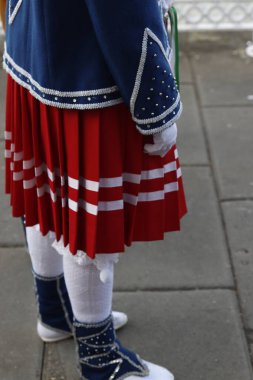 Açık havada Bask halk geçidi.