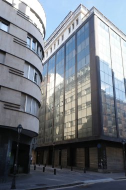 İspanya 'nın Bilbao şehrinde şehir manzarası