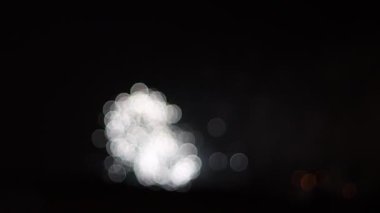 Fireworks in a night sky