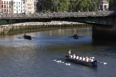 Bilbao nehrinde kürek şampiyonluğu