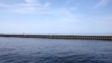 Michigan Gölü kıyısı manzarası