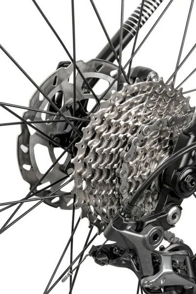 Cykel Redskap Inställd Vit Bakgrund — Stockfoto