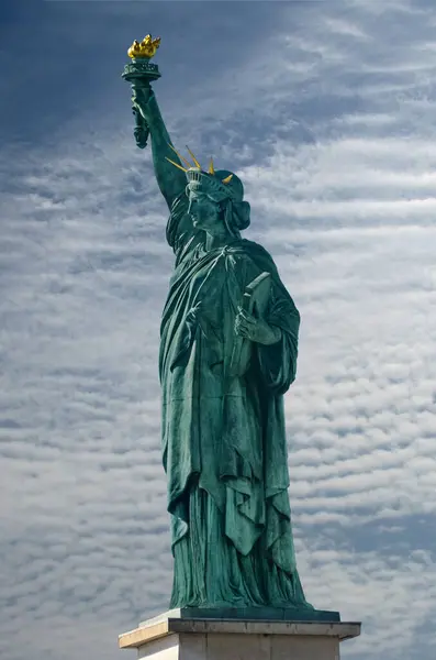 Estatua Libertad Stand Imagen De Stock