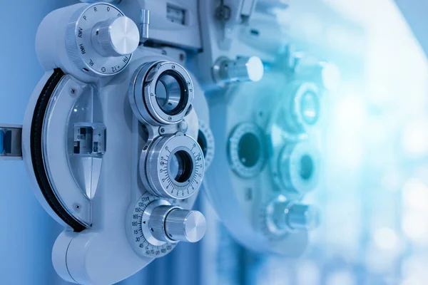 Phoropter Vision Measurement Test Machine Eye Health Check Oftalmologie Concept — Stockfoto