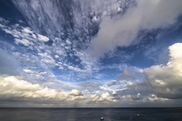 Γραφική Καραϊβική Ουρανό Πάνω Από Τον Ωκεανό — Φωτογραφία Αρχείου