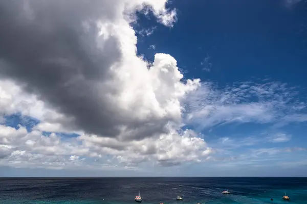 Scenic Caribbean Sky Ocean — Stock Photo, Image