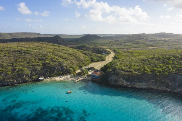 Zeegezicht Van Caribische Zee Curacao — Stockfoto
