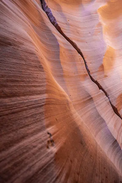 Пейзажі Ігровому Каньйоні Хвилястими Гладкими Кам Яними Стінами Каньйон Арізона — стокове фото
