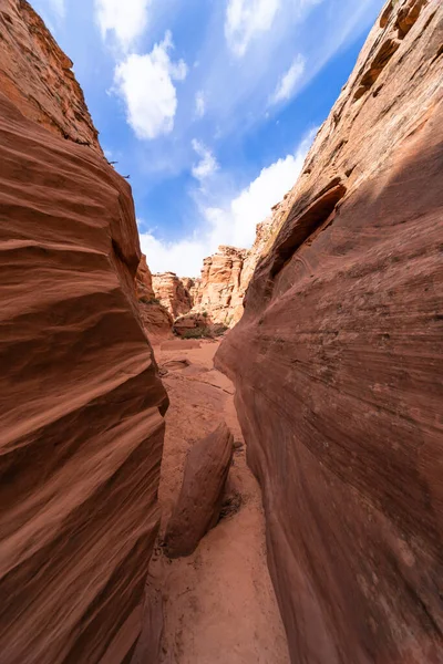 Landschaft Einer Schlitzschlucht Mit Welligen Und Glatten Felswänden Canyon Arizona — Stockfoto