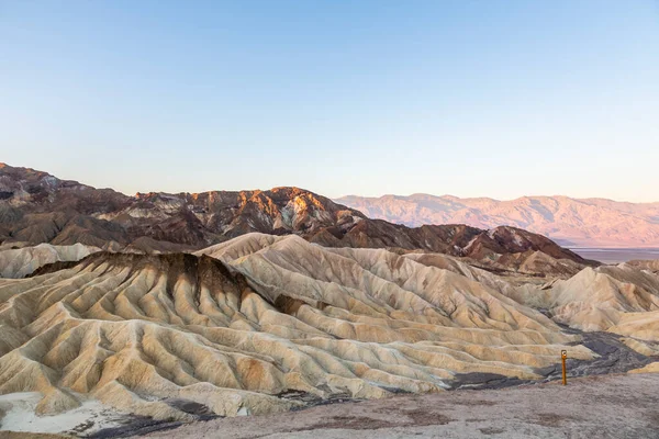 Scenery While Sunrise Death Valley Rocks Desert West Usa — Stock Photo, Image
