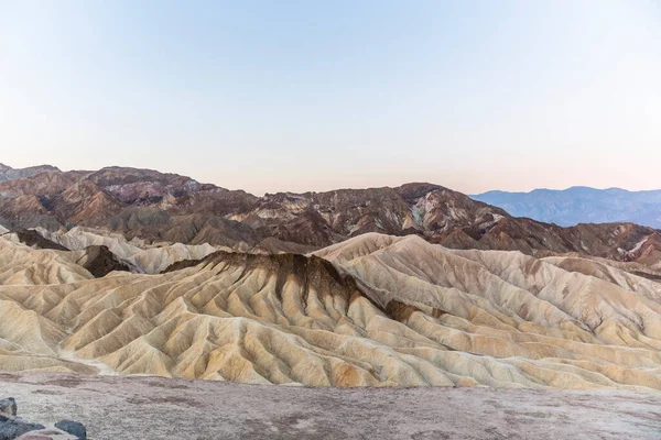 Scenery While Sunrise Death Valley Rocks Desert West Usa — Stock Photo, Image