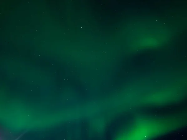Paisaje Con Luces Boreales Aurora Borealis Sobre Península Reykjanes Islandia —  Fotos de Stock