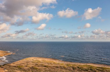 Okyanus üzerinde Karayip manzarası