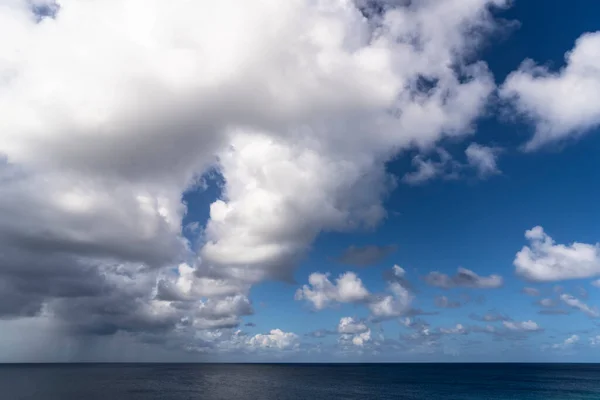 Scenic Caribbean sky over the ocean