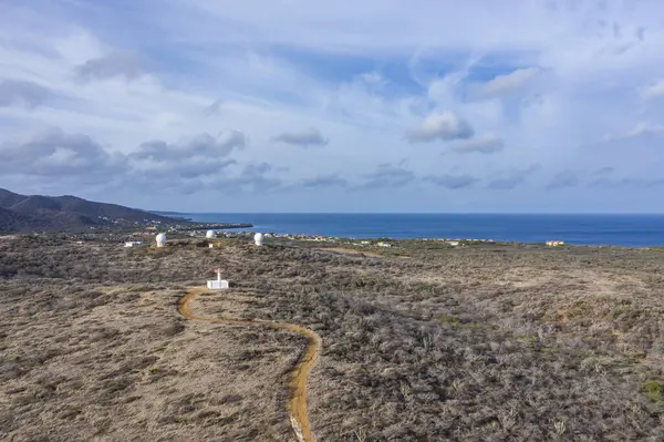 Vue Aérienne Sur Watamula Côté Ouest Curaao Caraïbes Antilles Néerlandaises — Photo