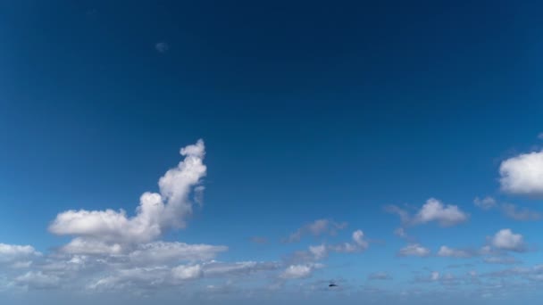 Time Lapse Con Nuvole Movimento Sul Mar Dei Caraibi — Video Stock