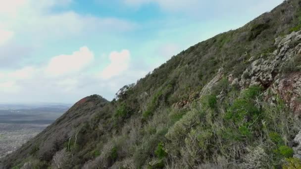 Вид Воздуха Живописные Горы Острове Карибском Море — стоковое видео