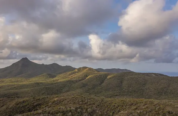 Мальовничий Вид Повітря Над Пейзажами Острові Карибах — стокове фото