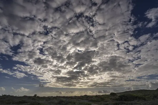 Vista Panorámica Del Cielo Atardecer Una Isla Del Caribe — Foto de Stock