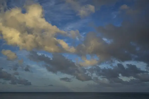 Scenic Caribbean sky over the ocean