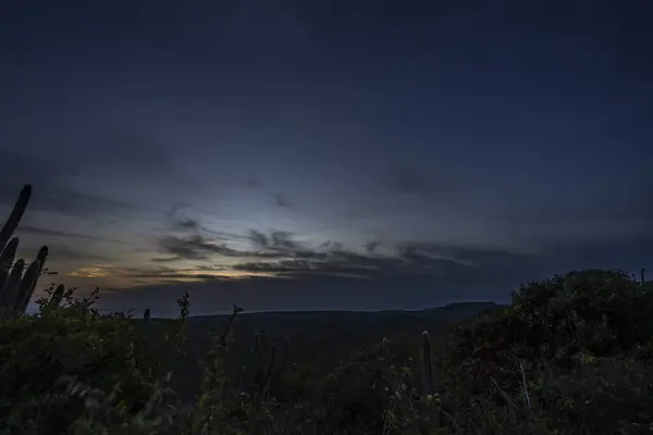 Scenic View Sunset Sky Island Caribbean — Stock Photo, Image