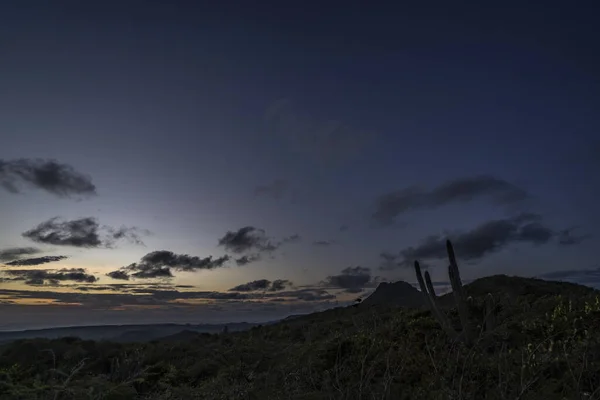 Vista Panorámica Del Cielo Con Nubes Isla Caribe —  Fotos de Stock