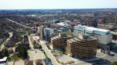 Aerial of Kitchener, Ontario, Kanada güzel bir sabah 4K