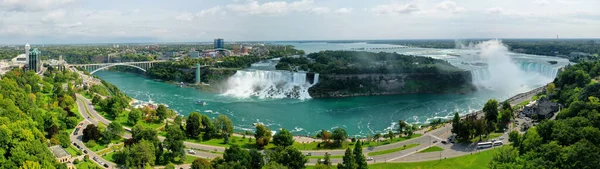 stock image An aerial panorama of Horseshoe Falls at Niagara Falls, Ontario, Canada