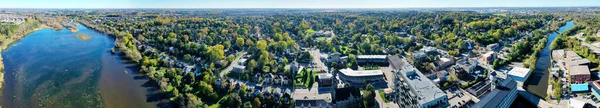 Aerial Panorama View Cambridge Ontario Canada Fine Day — Stock Photo, Image