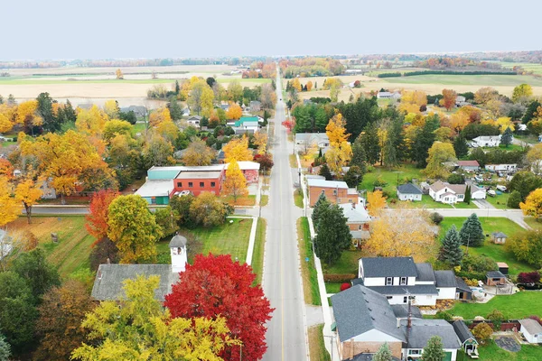 Aerial Vittorio Ontario Canada Autumn — Stock Photo, Image