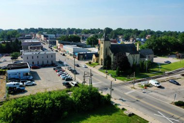 An aerial of Ingersoll, Ontario, Canada clipart